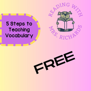 Preview of 5 Steps for Explicit Vocabulary Instruction