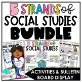 5 Strands of Social Studies Activity and Bulletin Board BUNDLE