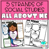 5 Strands of Social Studies All About Me Activity