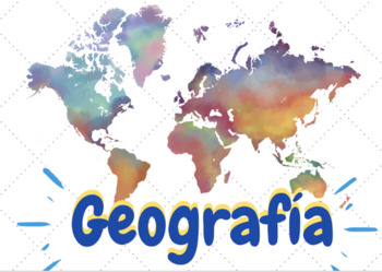 5 Temas de geografía by Yo hablo español DA | Teachers Pay Teachers