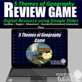 5 Themes of Geography Digital Review Game/Enrichment Activity