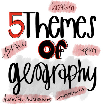 Preview of 5 Themes of Geography GOOGLE FORMS™ Read-and-Respond