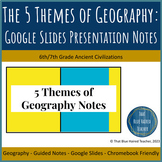 5 Themes of Geography Google Presentation Notes