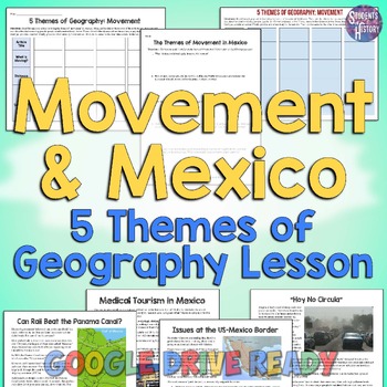 Preview of 5 Themes of Geography Lesson: Movement and Mexico