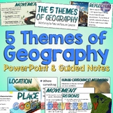 5 Themes of Geography Lesson PowerPoint Reading & Interact