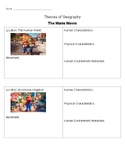 5 Themes of Geography Mario Movie Worksheet