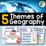 Five Themes of Geography Posters and Word Wall