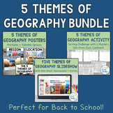 5 Themes of Geography Mini-Bundle | Slideshow, Posters, an