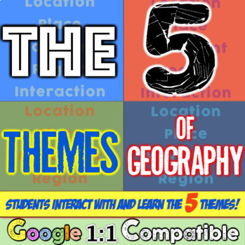 Preview of 5 Themes of Geography Stations Activity | Five Themes of Geography Lesson