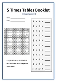 X5 Times Tables Booklet