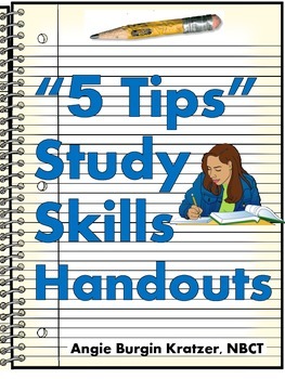 Preview of "5 Tips" Study Skills Handouts