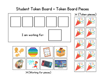 Preview of 5 Token Board and Pieces