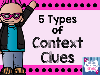 Preview of 5 Types of Context Clues Posters
