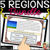 5 U.S. Regions Digital Boom Cards BUNDLE