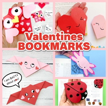 Preview of 5 Valentine's Day Bookmark Corners x3 techniques, 5 Bookmark Designs