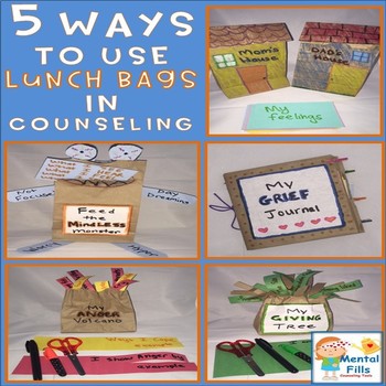 Preview of 5 Ways To Use Lunch Bags in Counseling and Therapy