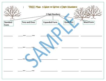 5 Ways To Write 2 And 3 Digit Numbers Tree Map By Ms Jolucy Tpt