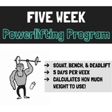 5-Week Powerlifting Program