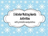 5 Winter Making Words Activities