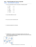 5 Worksheet Bundle for Chemistry Unit (Chemical Bonding an