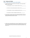 5 Worksheet Bundle for Chemistry Unit (Solutions and Solubility)