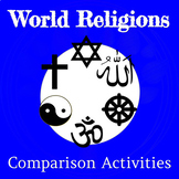 5 World Religions: Timeline, Map, Reading Activity + Compa