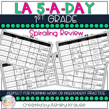 Preview of 5-a-Day LA: 1st Grade Weekly Spiraling Review / 1st Grade Morning Work