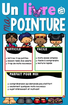 Preview of Un livre à ma pointure / Activités en français gratuit / french immersion /core