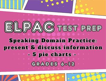 Preview of 5 charts, graphs, images for ELPAC speaking practice: present and discuss info.