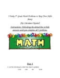 5 days of 3rd Grade Math Review for Distance Learning EASY