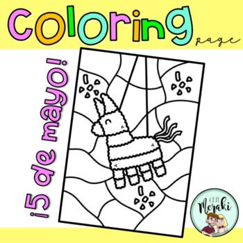 Preview of 5 de mayo Coloring Page. Mexico.