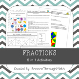 5 in 1 Fraction Activities