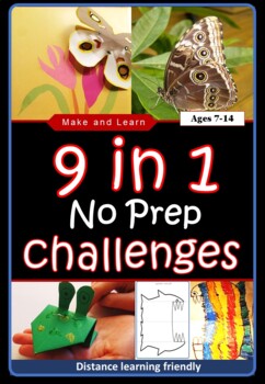 Preview of 9 in 1 no prep distance learning STEM science activities: animal physics