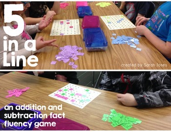 Preview of 5 in a Line: Addition & Subtraction Fact Fluency