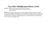 5-in-a-Row Multiplication Game