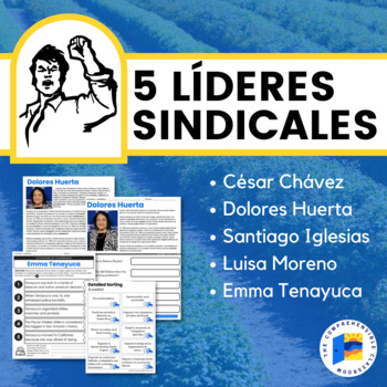 Preview of 5 líderes sindicales que debes conocer Labor Day resources in Spanish