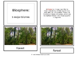 5 major biomes - Montessori nomenclature cards
