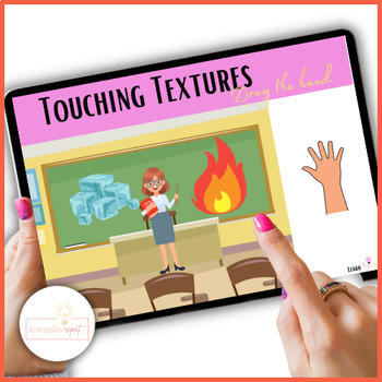 Preview of The 5 Senses | Touch | Interactive 5 Senses Boom Cards | Digital Learning Games