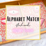 Alphabet flash cards uppercase and lowercase letter recogn