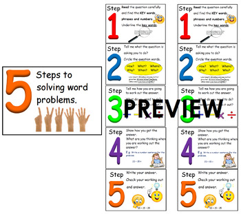 steps in problem solving in math grade 3