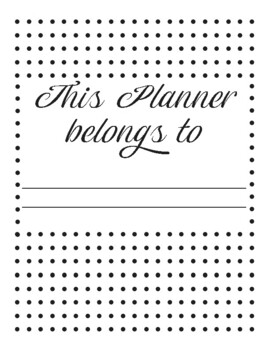 Preview of 5 years planner 8.5 x 11 ( 135 pg )