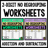 2-Digit Addition & Subtraction Worksheets (No Regrouping)