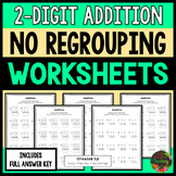 2-Digit Addition Worksheets (No Regrouping)
