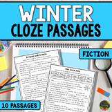 Winter Cloze Reading Comprehension Passages & Questions Fi