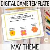 Editable Digital Review Game Template for Spanish | MAY Theme