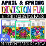 Division Practice for April Math Facts Fluency & Division 