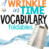A WRINKLE IN TIME Novel Study VOCABULARY Paper Foldables |