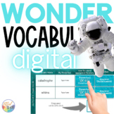 WONDER Novel Study VOCABULARY Google Slides and Powerpoint Slides