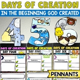 7 Days of Creation Coloring Pennants Sunday School Books o