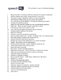 50 Activities for Stuttering (Fluency)